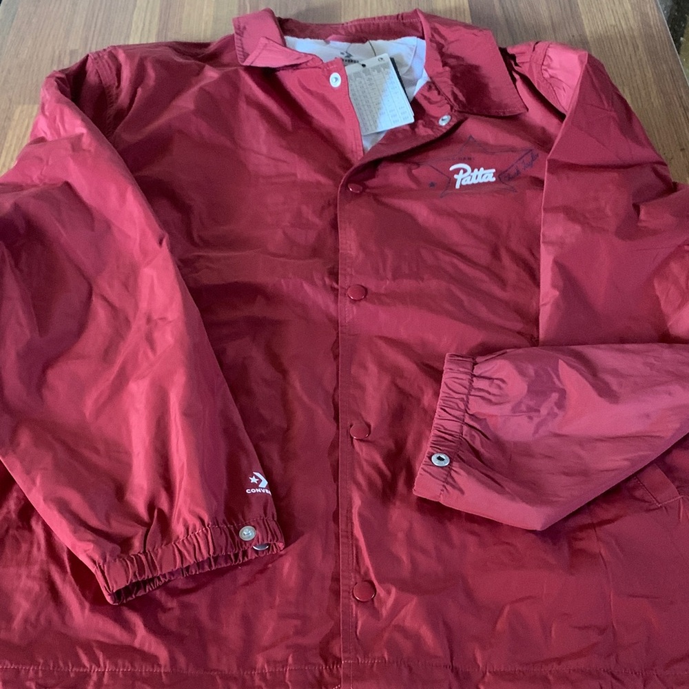 Patta Men's Bold Red Windbreaker - Picture 2 of 7